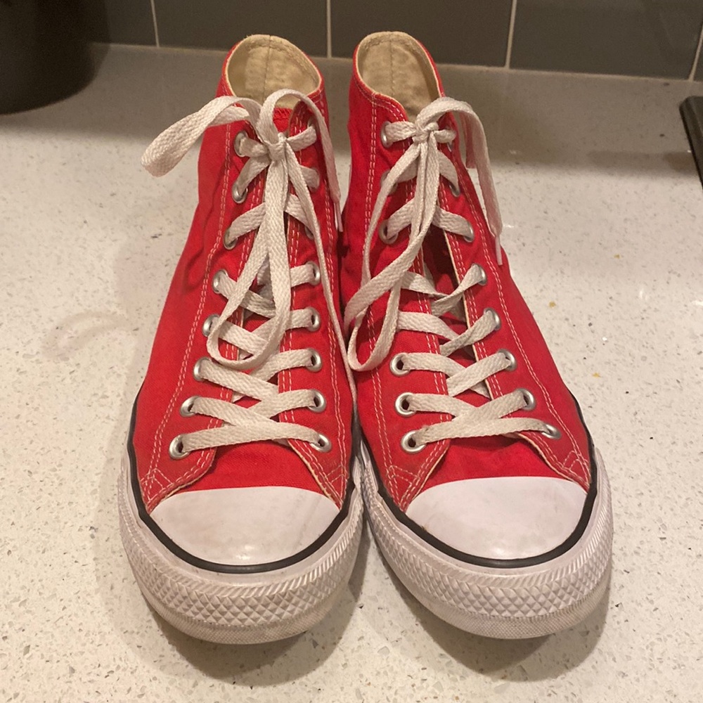 Red Converse High Tops